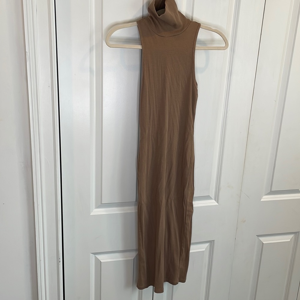 Zara sleeveless turtleneck maxi dress